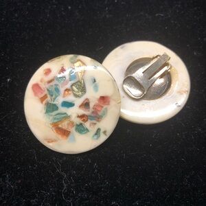 Oversized vintage clip earrings